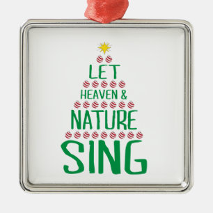 Let Heaven and Nature Sing X-mas Tree Image Metal Tree Decoration