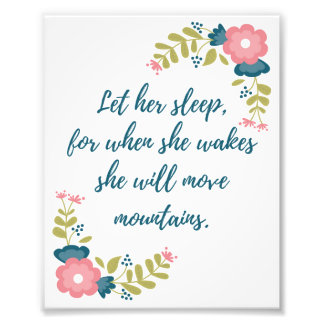 Let Her Sleep 8x10 Photo