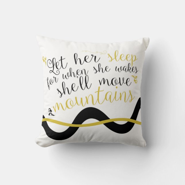 Let Her Sleep Pillow (Front)