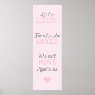 Let her sleep. poster