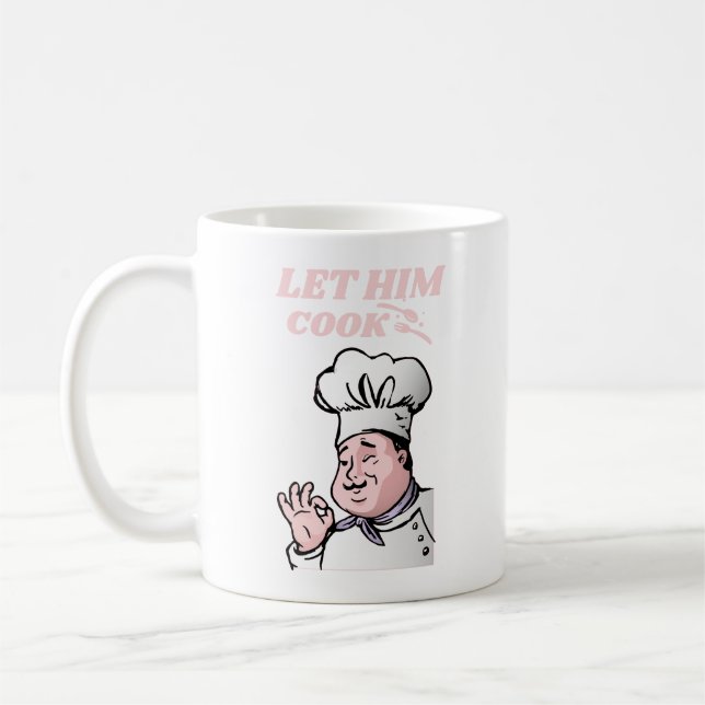 let him cook coffee mug (Left)