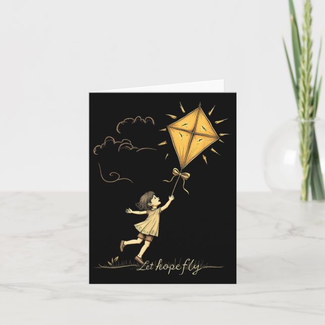 Let Hope Fly Paediatrics Cancer Awareness Septembe Card (Front)