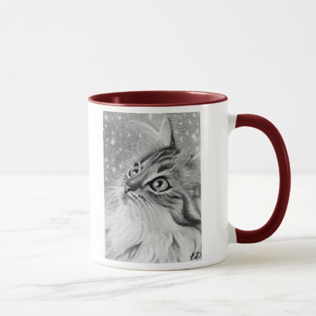 Let is snow  Kitty Cat Mug (Right)