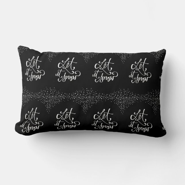 "LET IS SNOW" WINTER OR CHRISTMAS PILLOW (Front)