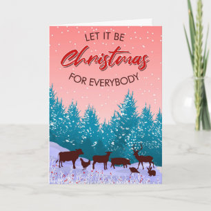 Let It Be Christmas for Everybody, Vegan  Card
