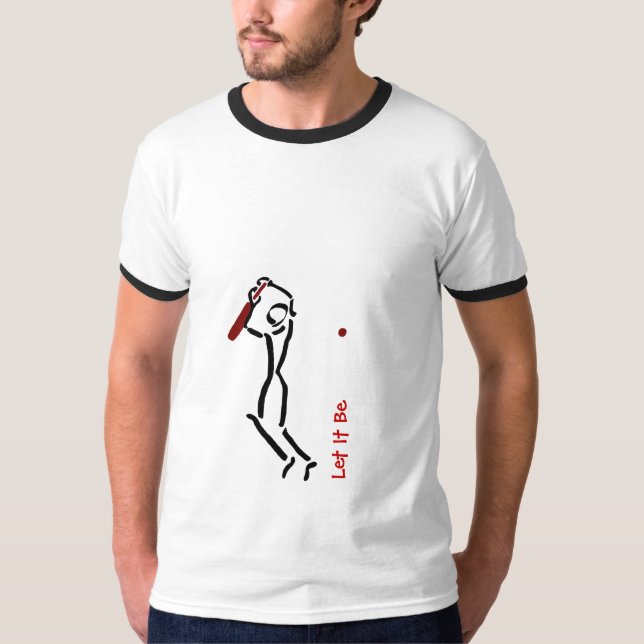 Let It Be cricket t shirt (Front)