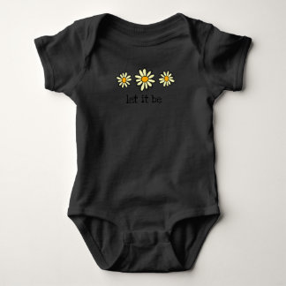 Let It Be Daisy T shirt, Daisy Graphic shirt, Boho Baby Bodysuit