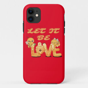 LET IT BE LOVE funny bee lovers iPhone 11 Case