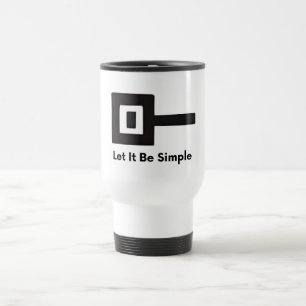 Let It Be Simple Logo on Travel/Commuter Mug