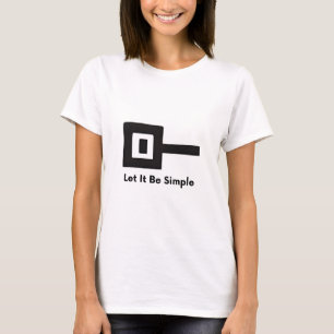 Let It Be Simple logo on Women's Basic T-Shirt