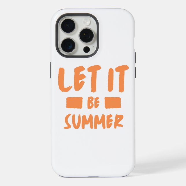 let it be summer iPhone case (Back)