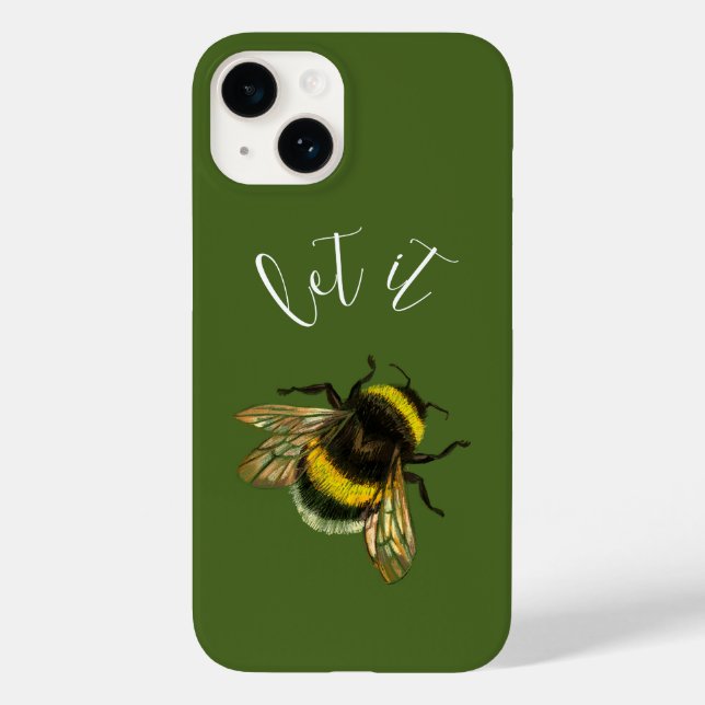 Let it Bee, bumblebee Case-Mate iPhone Case (Back)