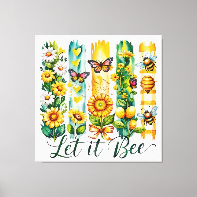 Let It Bee   Canvas Print (Front)