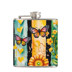 Let It Bee Hip Flask