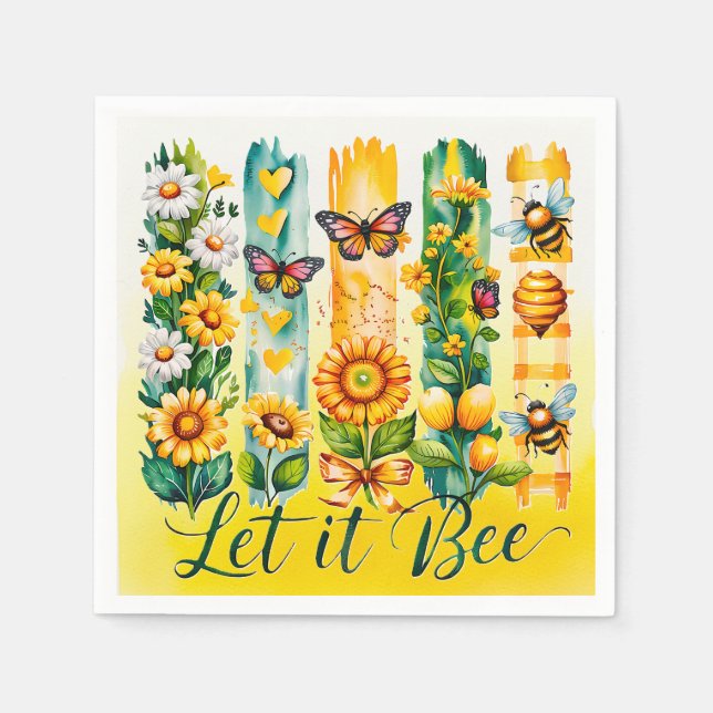 Let It Bee Napkin (Front)