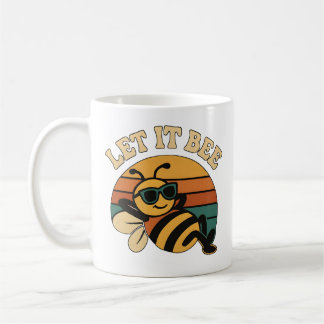 Let It Bee Retro Funny Bee Coffee Mug