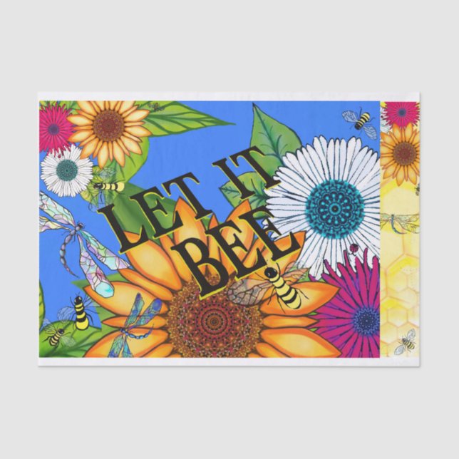 Let it Bee Tissue Paper (Front)