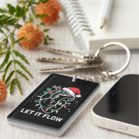 Let It Flow Anatomy Heart Cardiac Nurse Santa Hat