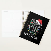 Let It Flow Anatomy Heart Cardiac Nurse Santa Hat