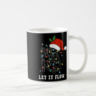 Let It Flow Christmas Cardiac Nurse Heart Anatomy Coffee Mug