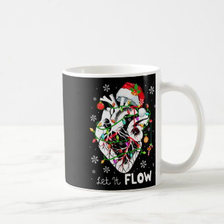 Let It Flowing Xmas Anatomy Santa Heart Part Cardi Coffee Mug