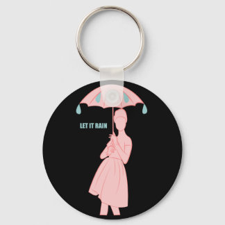 Let it Rain Key Ring