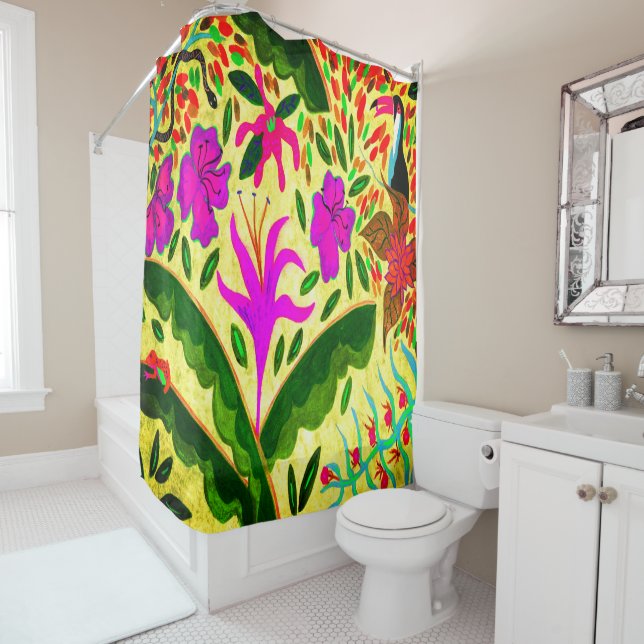Let It Reign Shower Curtain (In Situ)