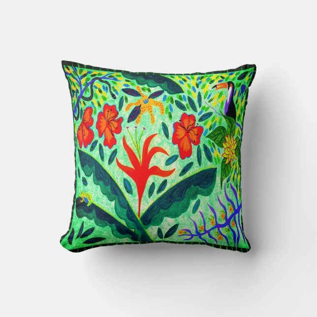 Let It Reign Throw Pillow (Front)