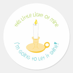 Let It Shine Classic Round Sticker