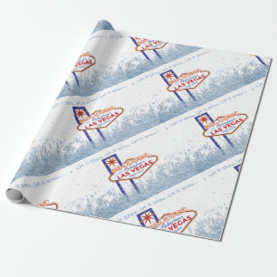 Let it Show Las Vegas Christmas Wrapping Paper