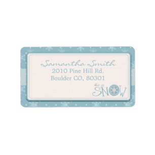 Let it Snow Address Label