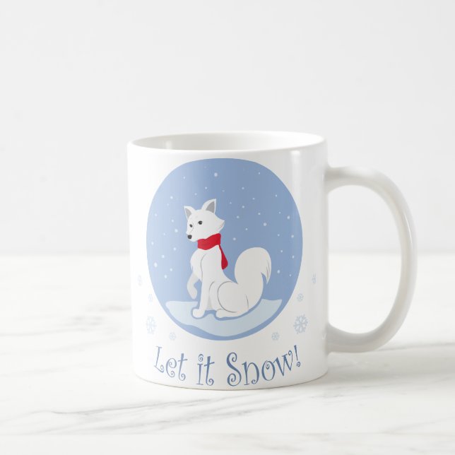 Let It Snow! (Arctic Fox) Coffee Mug (Right)