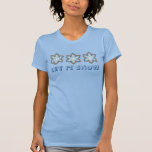 Let It Snow Blue Christmas Snowflake Winter T-Shirt<br><div class="desc">Tee shirt features an original marker illustration of a delicious holiday cookie shaped like a snowflake. Great for Christmas or Hanukkah!

This Chanukah illustration is also available on other products. Don't see what you're looking for? Need help with customisation? Contact Rebecca to have something designed just for you.</div>