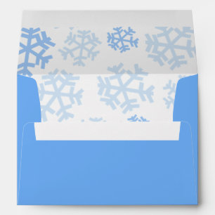 Let it Snow Blue Envelope