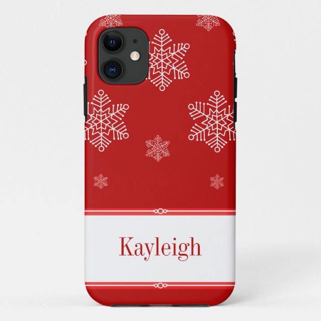 Let it Snow BT iPhone 5 Case, Red Case-Mate iPhone Case (Back)