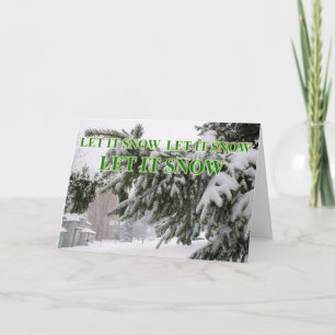 let it snow card