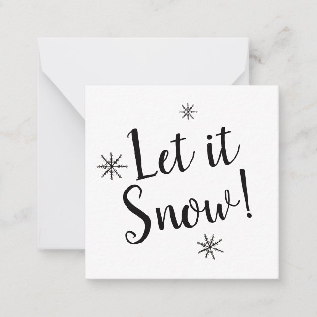 Let it Snow Card (Front)