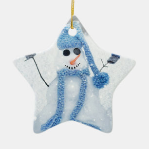 Let It Snow Ceramic Tree Decoration