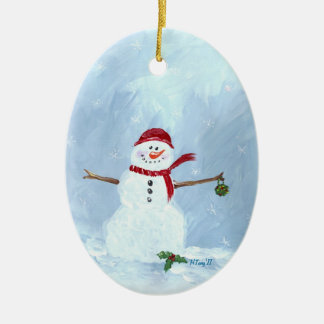 Let It Snow Ceramic Tree Decoration