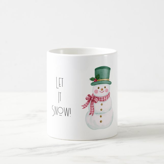 Let It Snow Christmas Coffee Mug (Center)