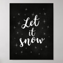 Let it snow; Christmas decor