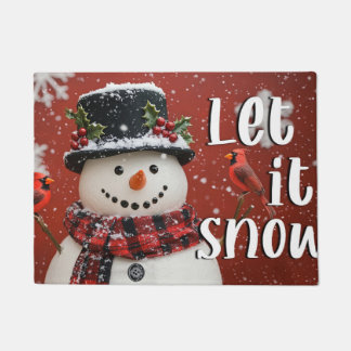 Let It Snow Christmas Doormat – Festive Welcome Ma