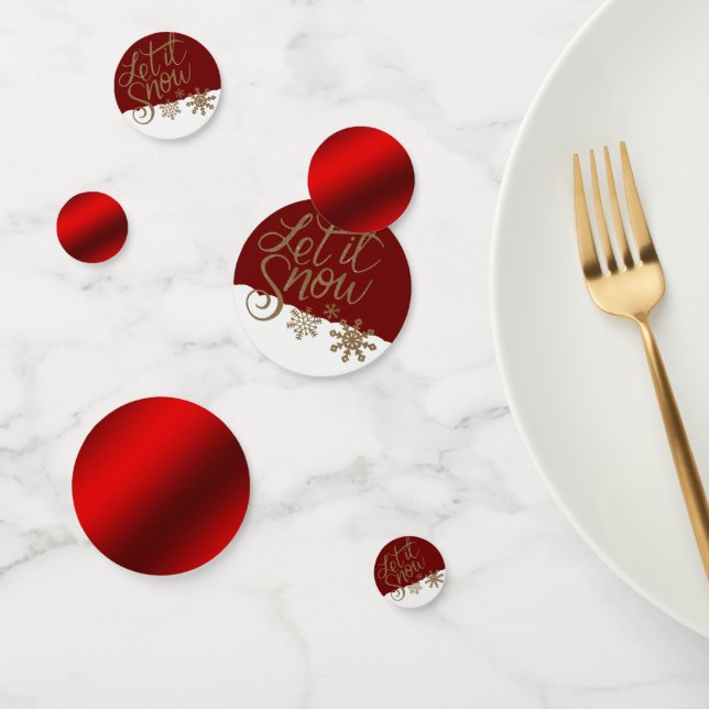 Let It Snow Christmas Holiday Confetti (Group)
