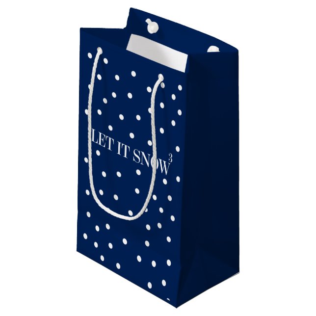 Let It Snow Christmas Holiday Gift Bag (Front Angled)