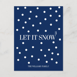 Let It Snow Christmas Holiday Postcard