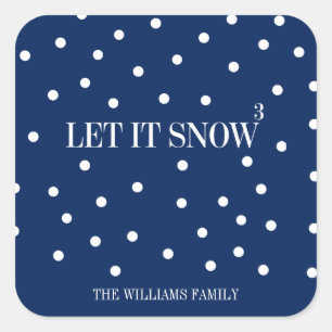 Let It Snow Christmas Holiday Sticker