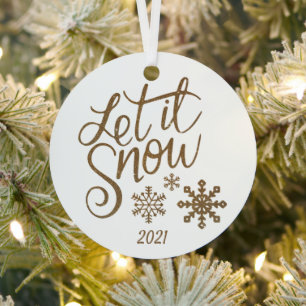 Let It Snow Christmas Ornament