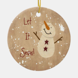 Let it Snow Christmas Ornament