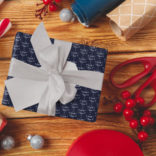Let It Snow Christmas Snowflakes Wrapping Paper
