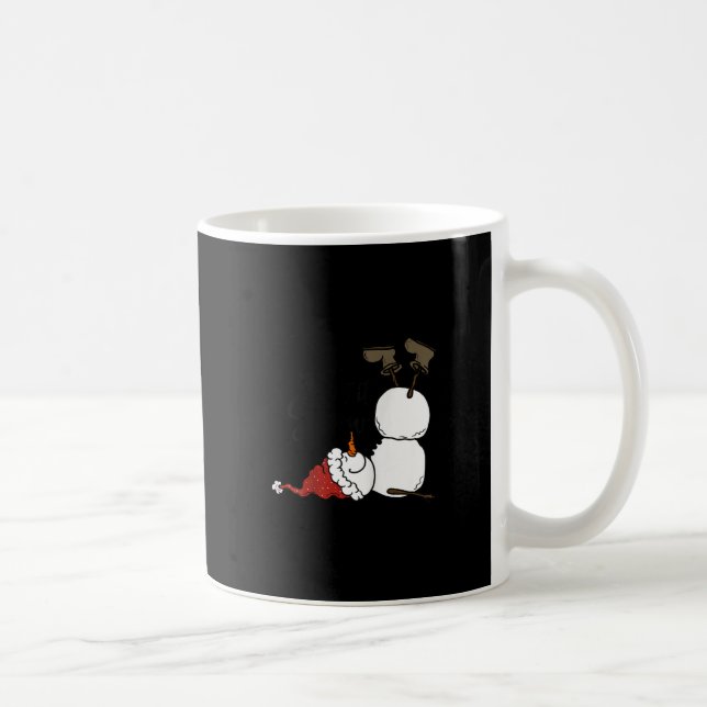 Let It Snow Christmas Snowman Snowflakes Xmas Holi Coffee Mug (Right)